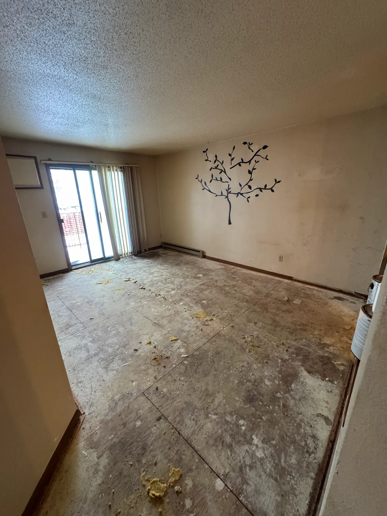 Apartment living room cleanout — after