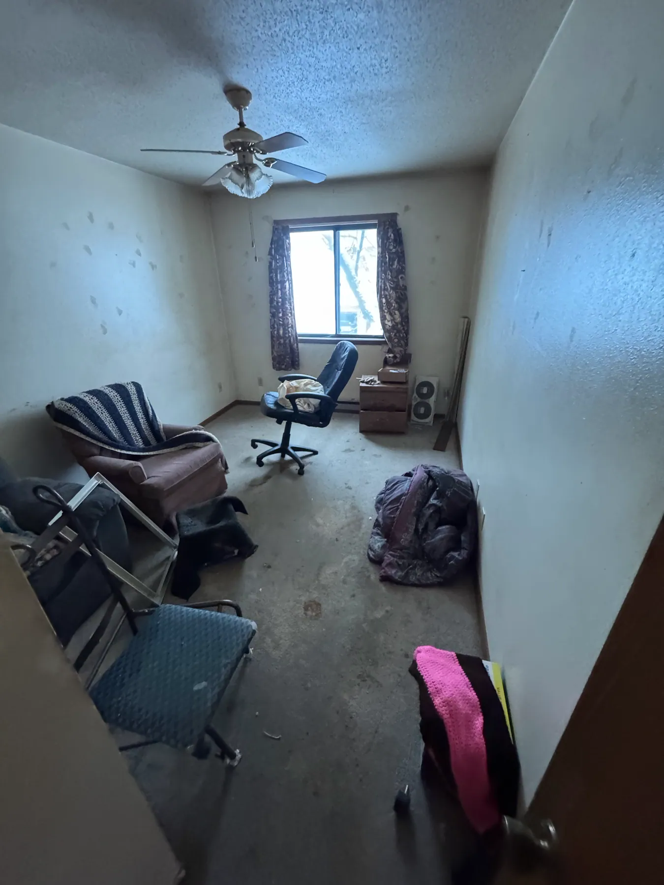 Spare-room cleanout — before
