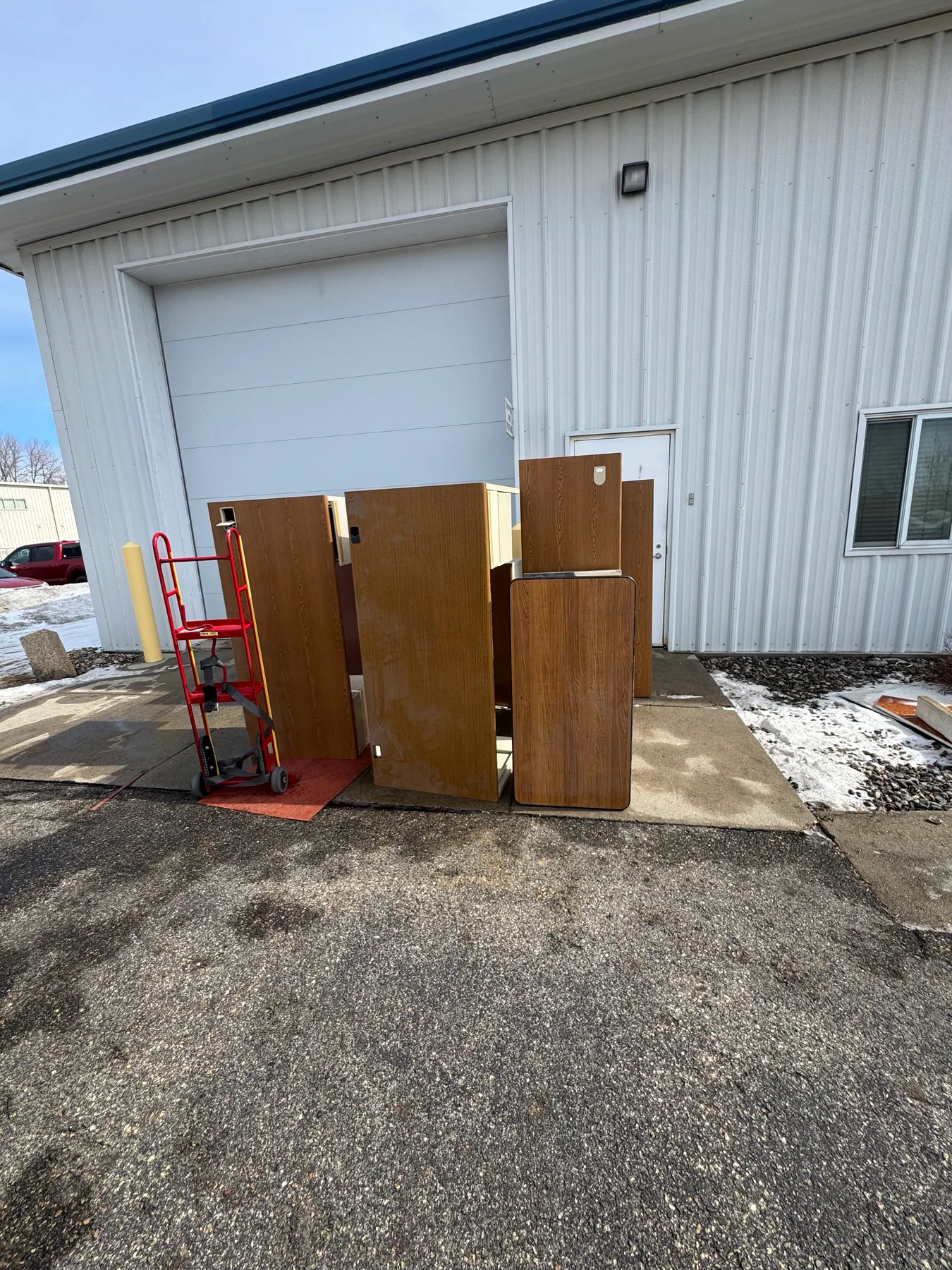 Cabinet pickup — before