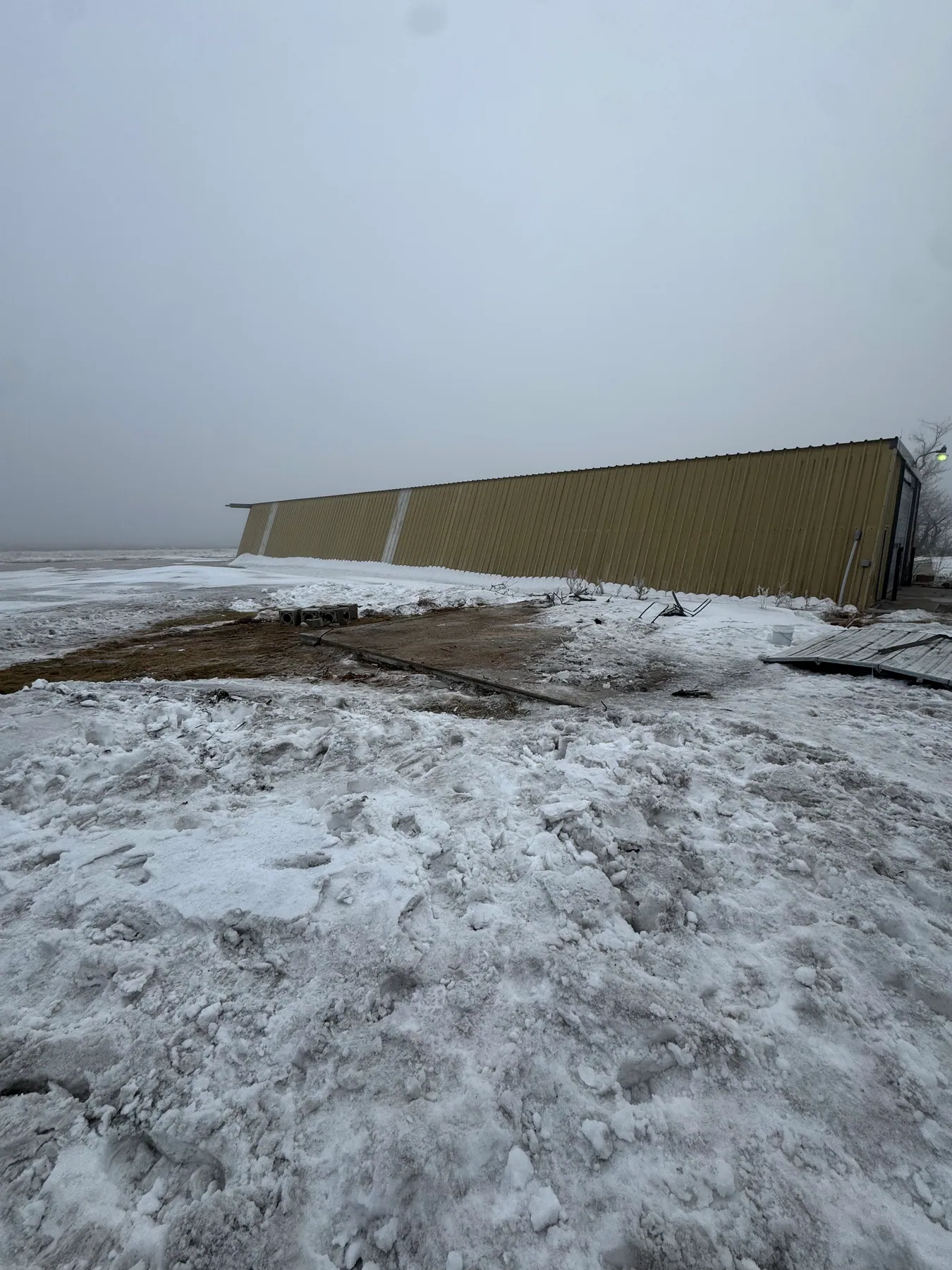 Collapsed structure removal — after