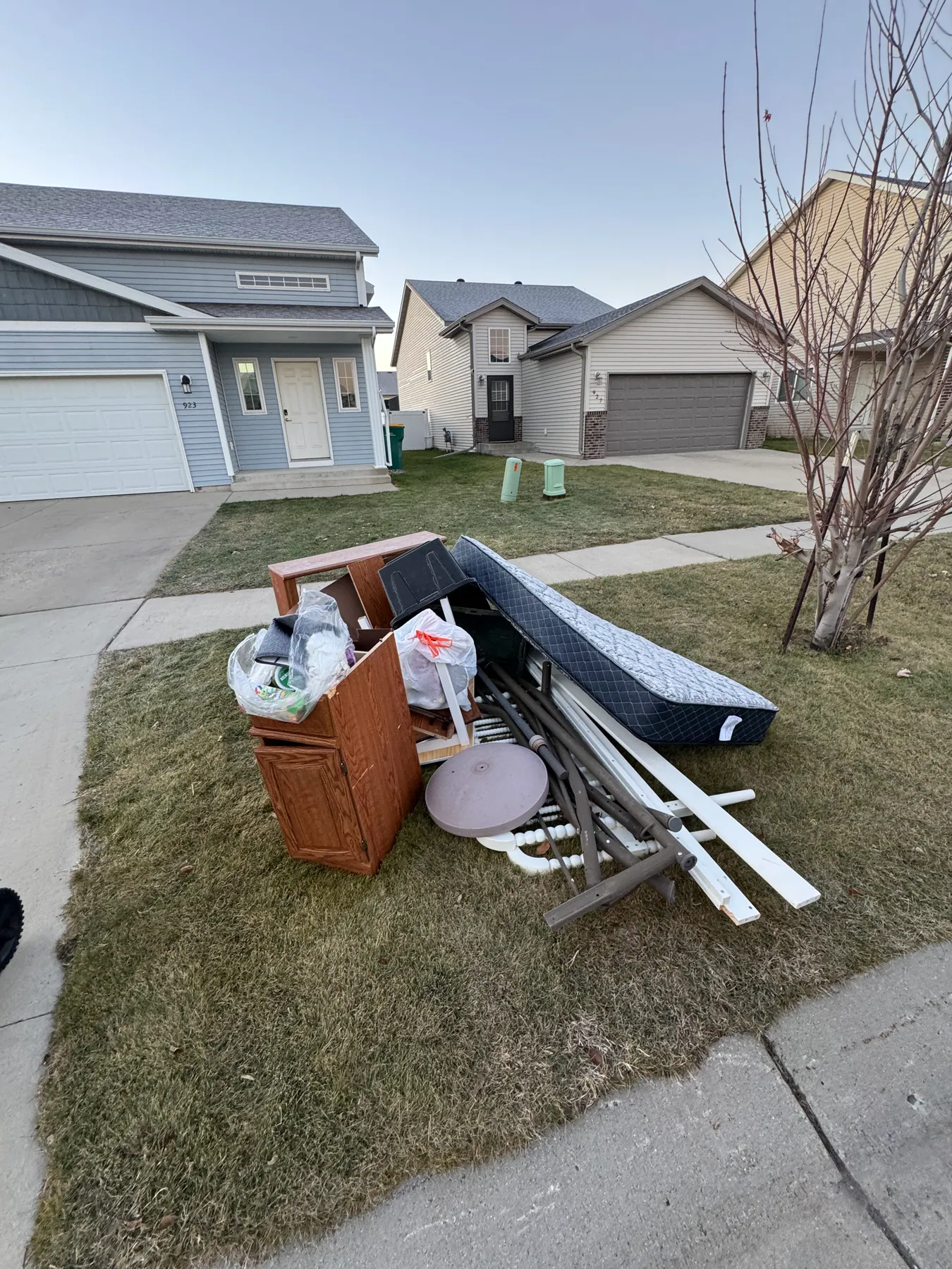 Curbside household pickup — before
