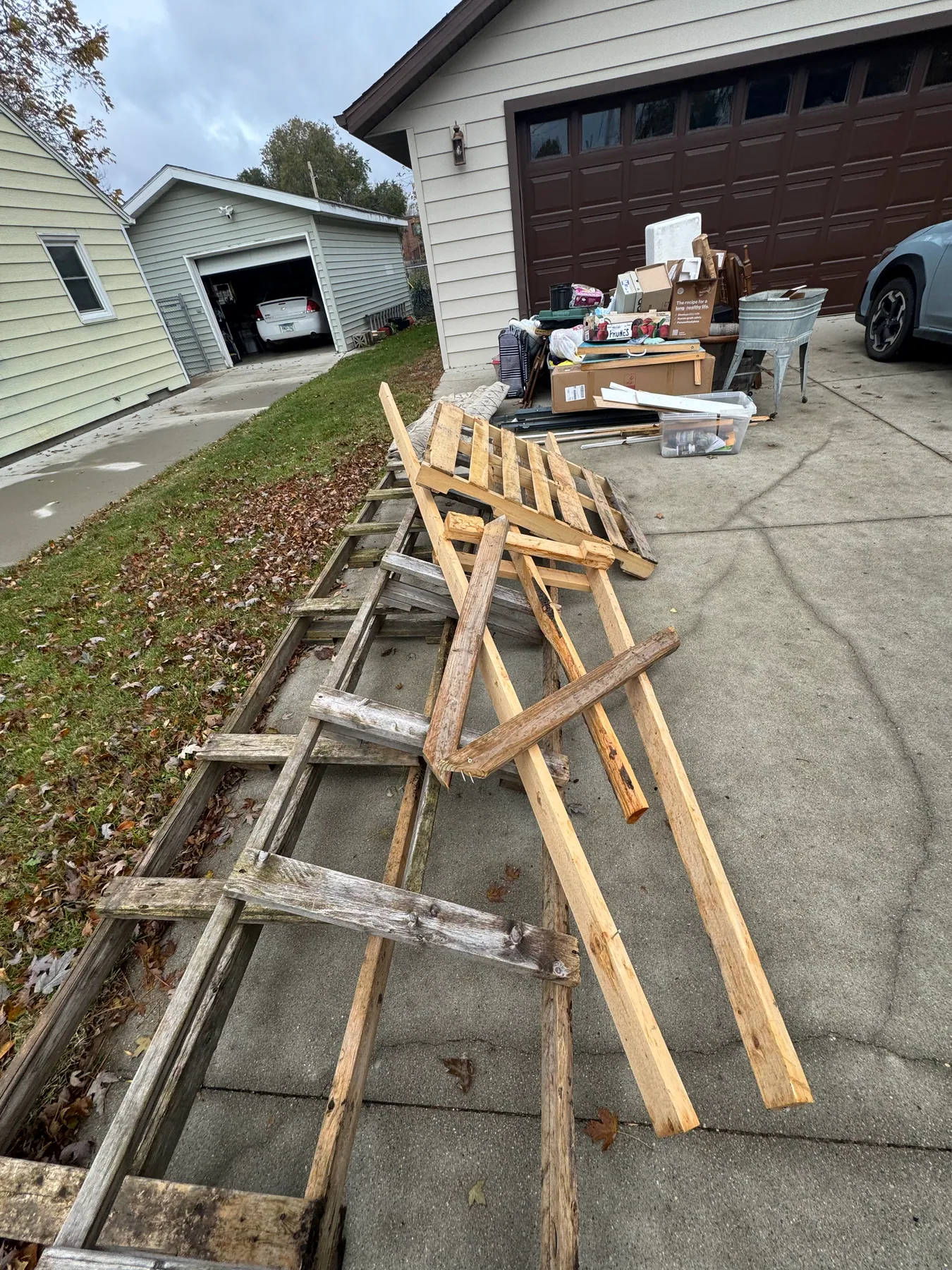 Driveway pickup — before