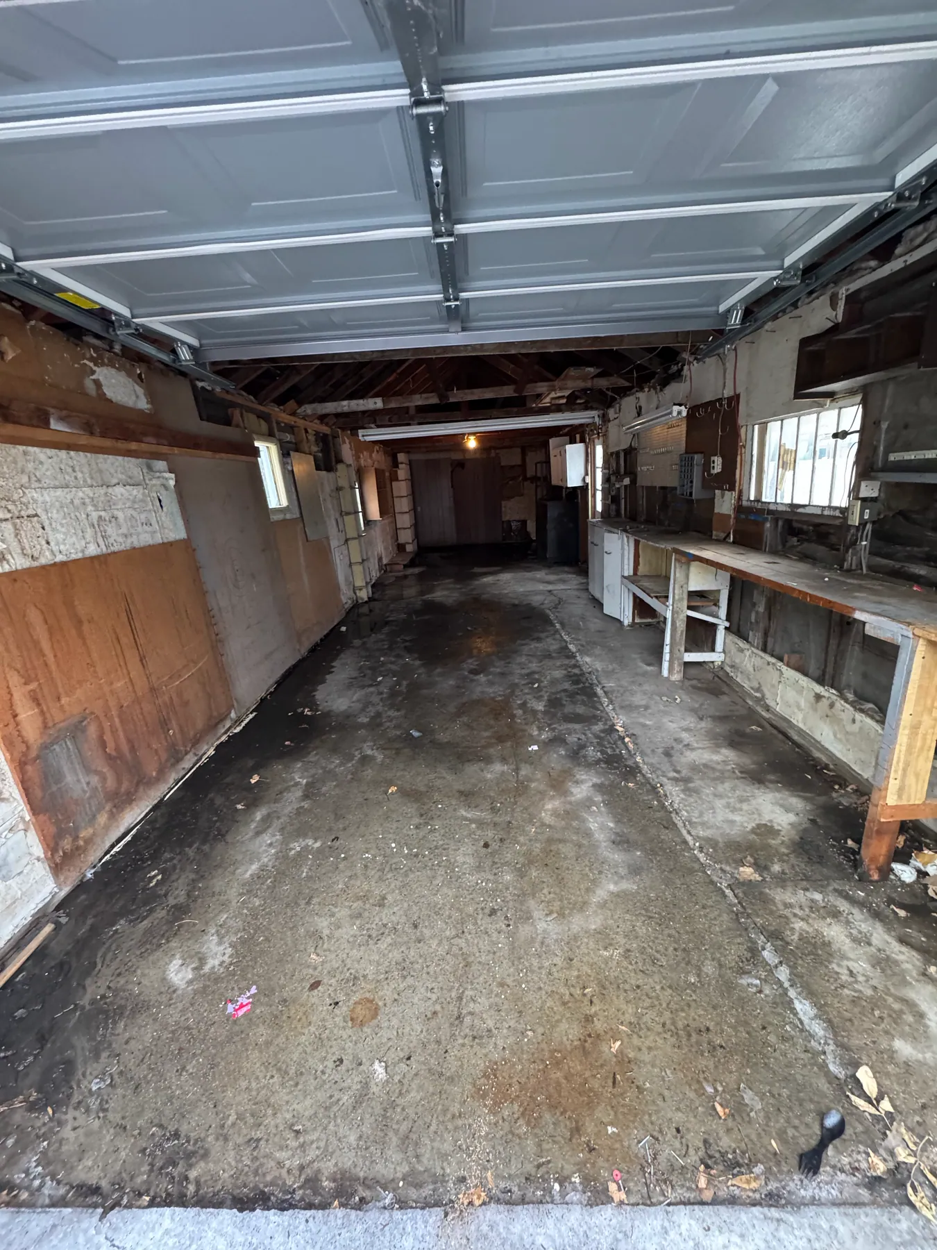 Garage storage cleanout — after