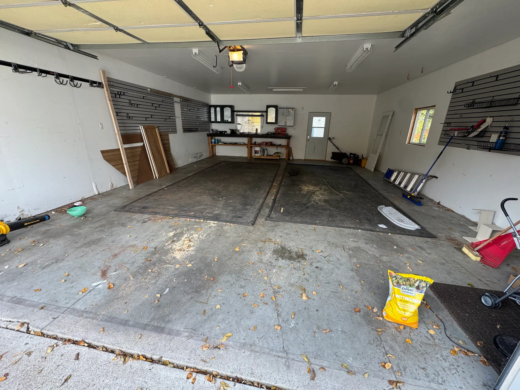 Garage debris cleanout — after