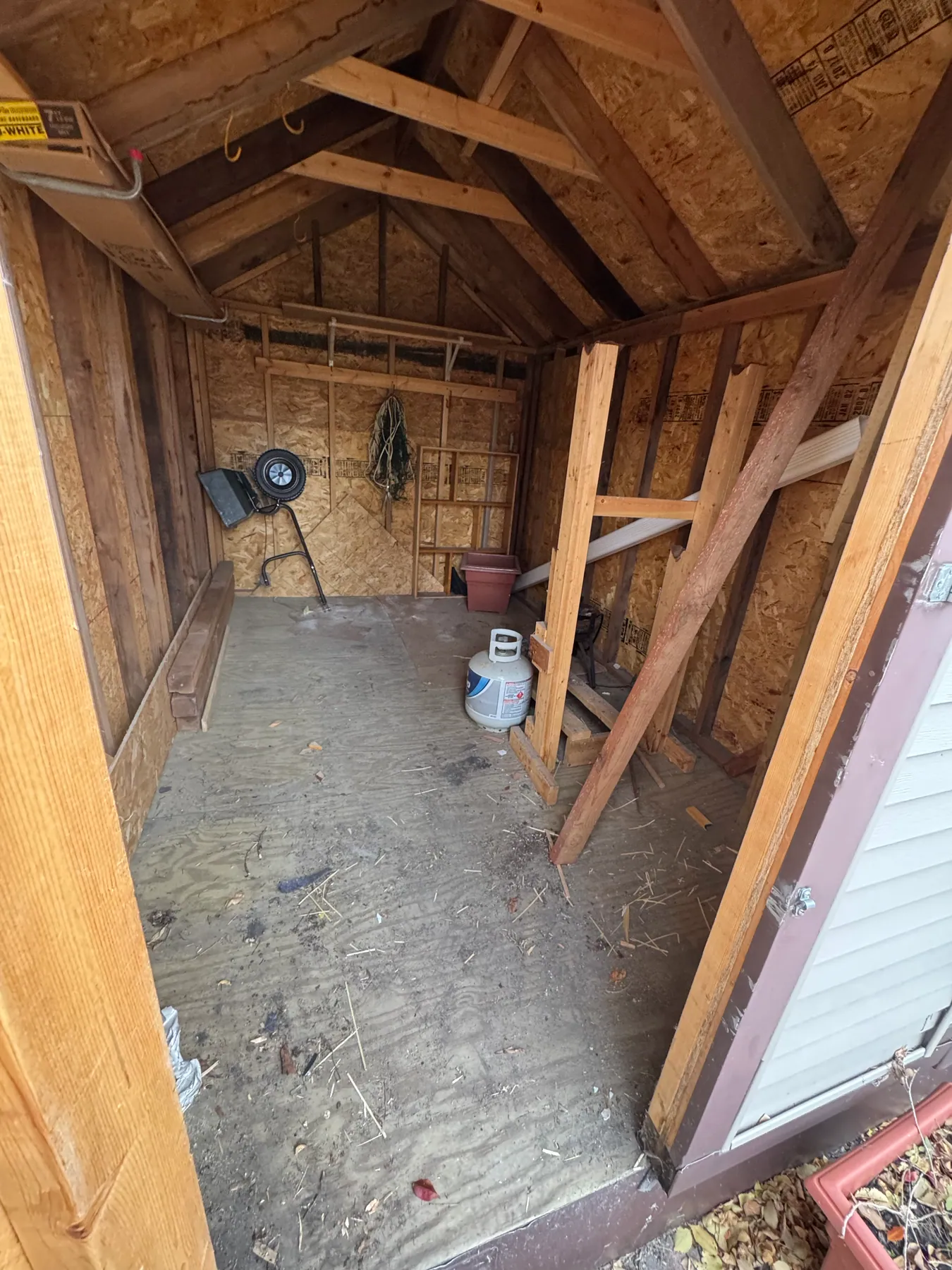 Shed timber cleanout — after