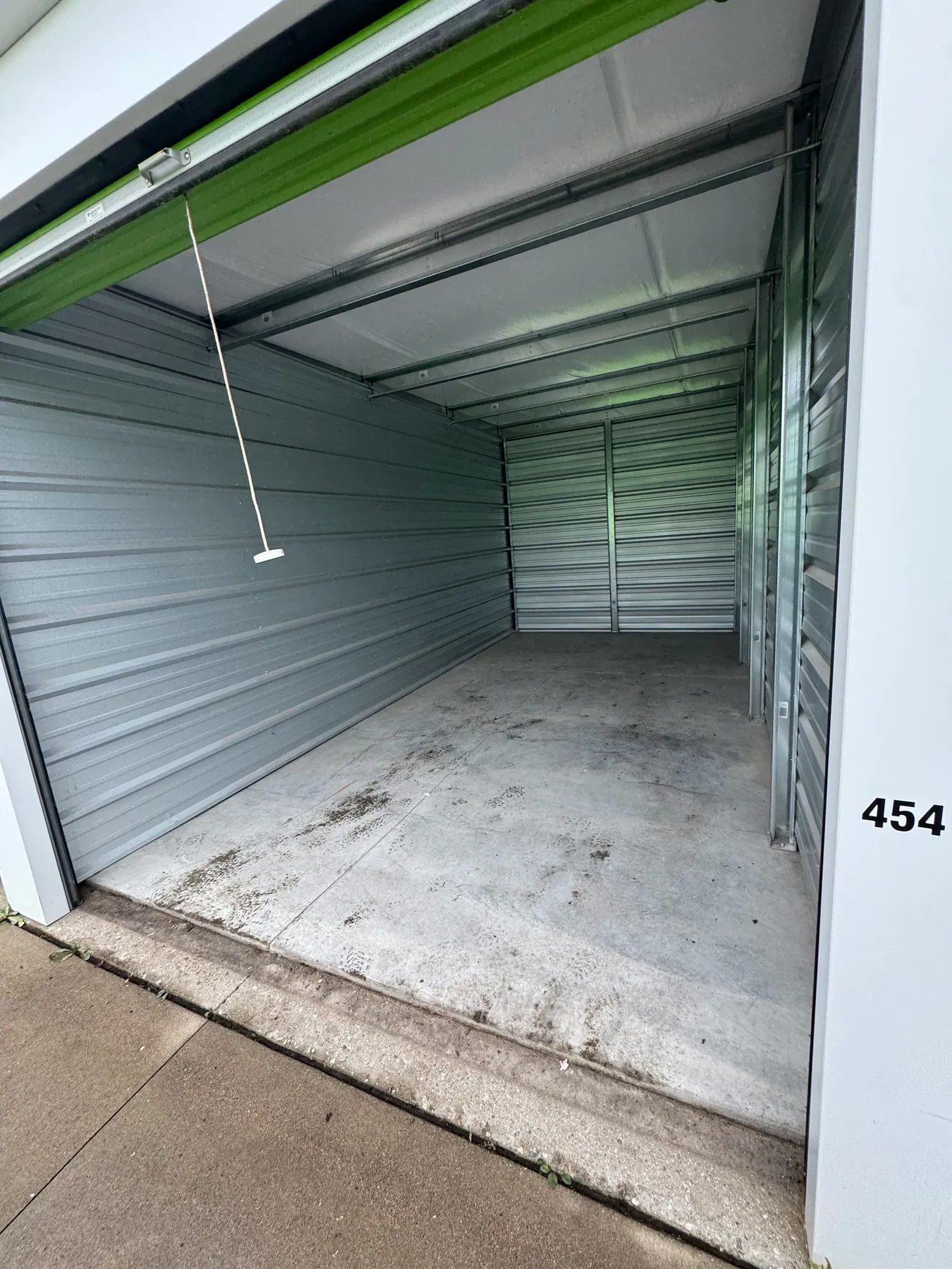 Window and frame storage cleanout — after